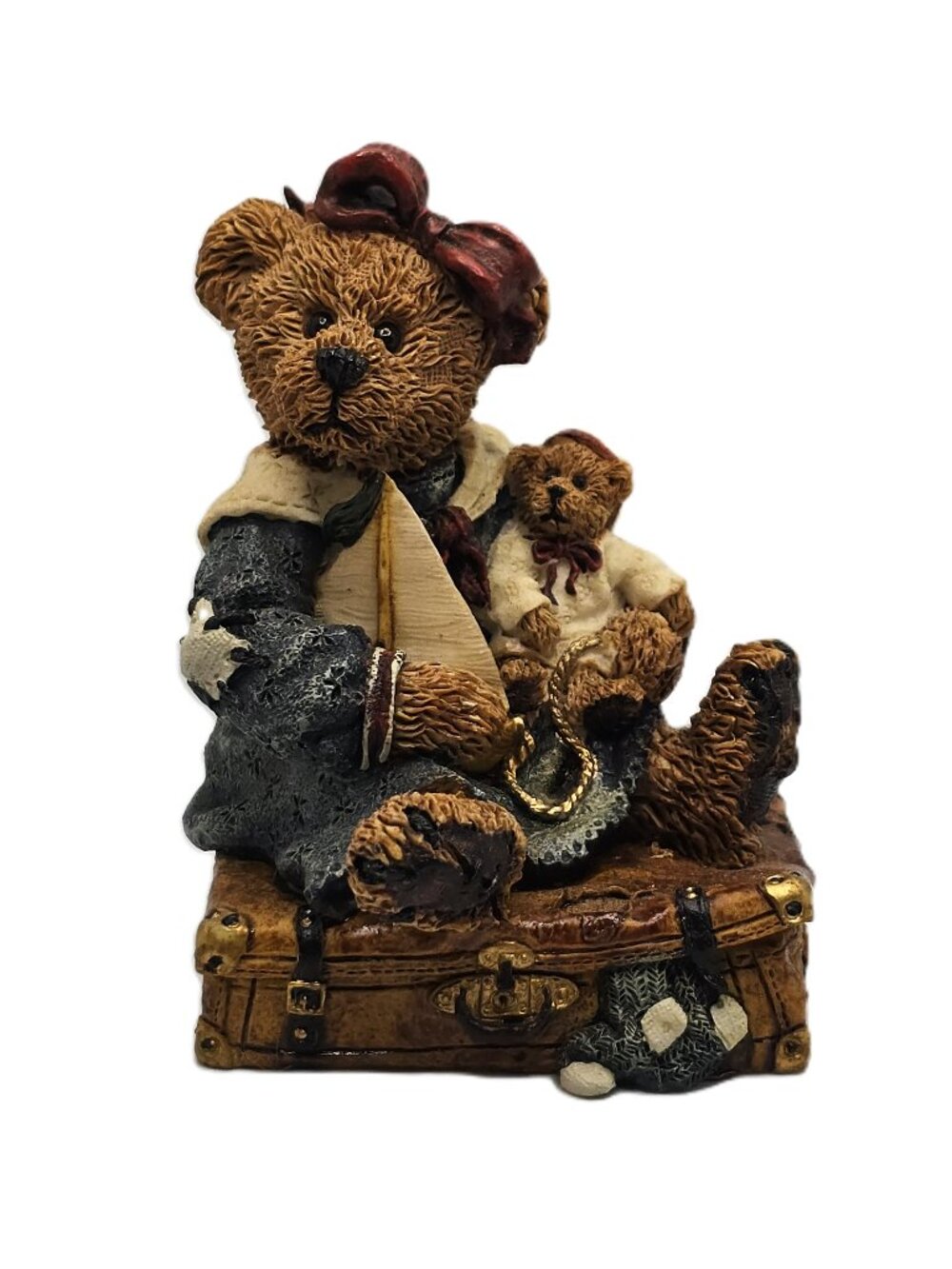 Vintage Boyds Bears Bailey Bear with Suitcase 3E-465 #2000 1993 Travel Visit